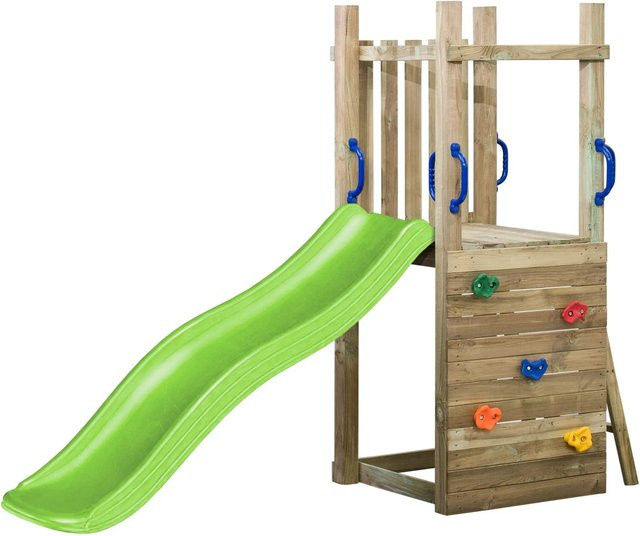 SwingKing Spielturm Irma mit Rutsche in Apfelgrün H x B x T: 175 x 70 x 160 cm - Bild 1