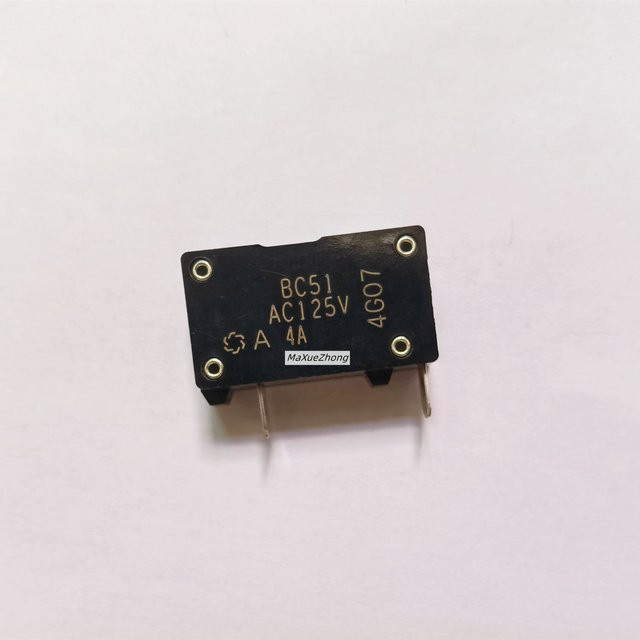 MaXueZhong Überstrom-Überlastschutzschalter BC51, 125V, 4A, Schwarz - Bild 1