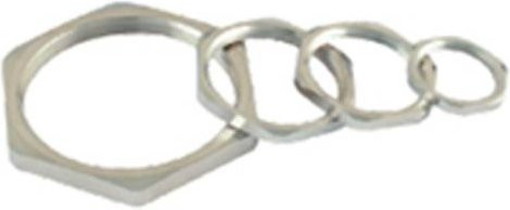 Molex 936000093 Sechskant-Schraube aus Messing in Silber-Optik - Bild 1