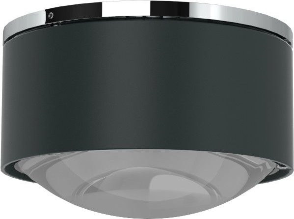 Top Light Puk Maxx One 2 LED Deckenleuchte in Anthrazit Matt und Chrom mit Glaslinse, dimmbar - Bild 1