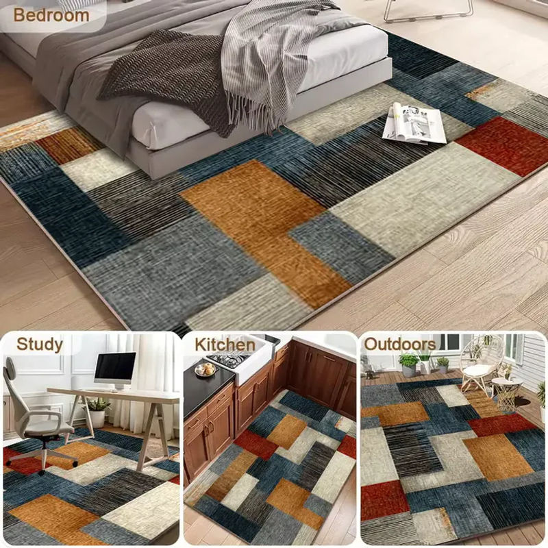 RAKKS Wohnzimmerteppich in Multicolour mit geometrischem Design, moderner Retro-Optik und pflegeleichter Oberfläche - Bild 3