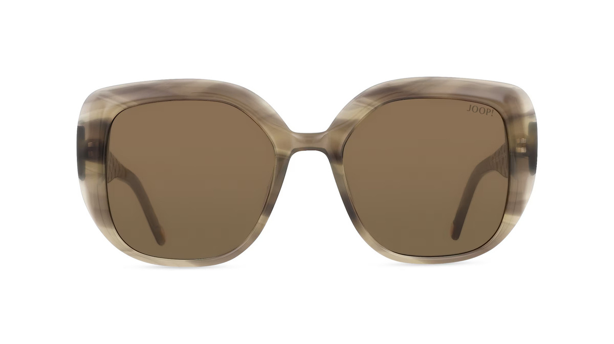 Joop! JP 7256 Sonnenbrille Butterfly, Vollrand, Acetat, Damen, Beige - Bild 1