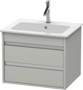 Duravit Waschtischunterschrank Ketho in Grau, wandhängend mit 2 Schubladen, B/T/H: 60 x 47,5 x 48 cm - Bild 1