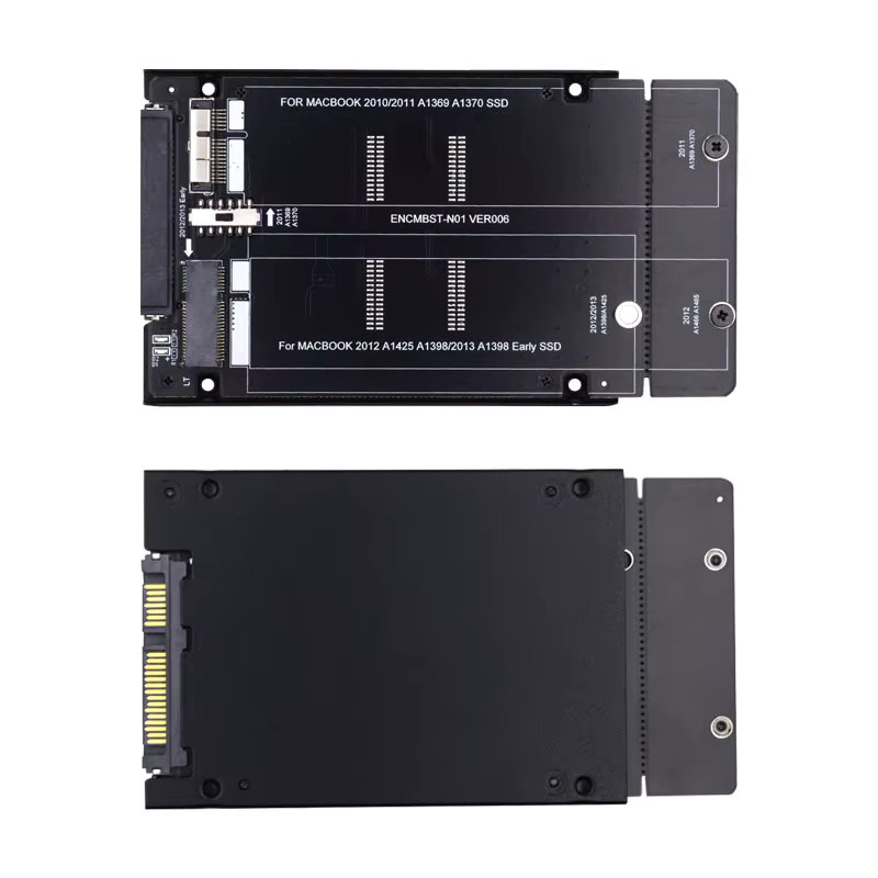 T.F.SKYWINDINTL 2-in-1 SATA 22Pin auf Mac Adapter für MacBook Pro und Mac Pro, 6 Gbit/s SSD/HDD-Konverter, Schwarz - Bild 2