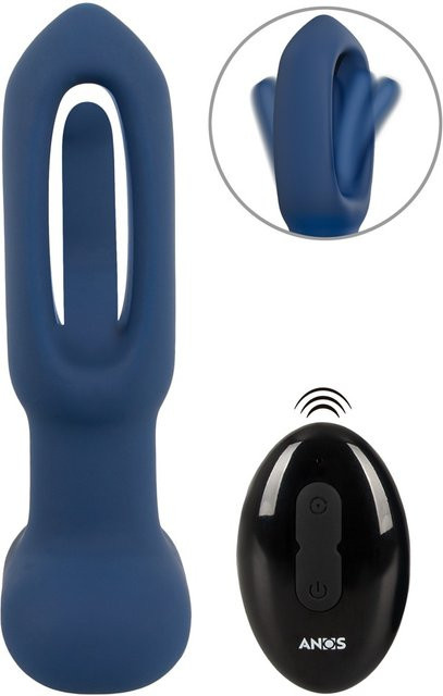 ANOS Analvibrator mit Flicking Tongue-Funktion in Blau - Bild 1