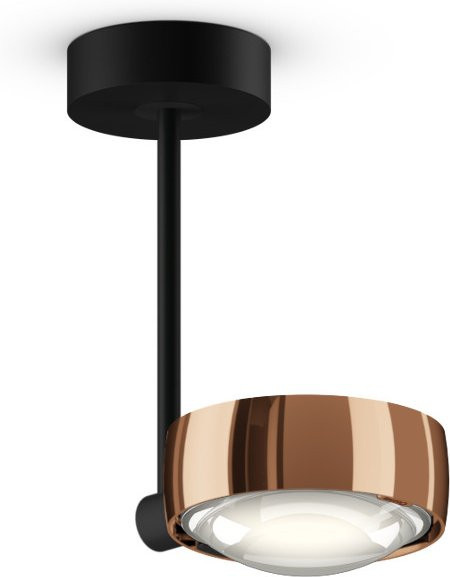 Occhio Sento Faro Up LED-Deckenleuchte mit 20 LEDs in Rose Gold und Schwarz matt, 2700K - Bild 1