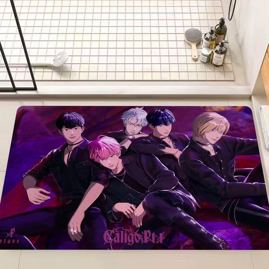 P-PLAVES ASTERUM Kpop Bodenteppich im nordischen Stil, Multicolor - Bild 2