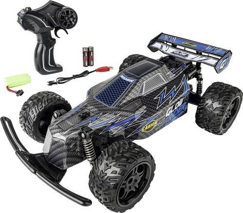 Carson Glow Rider, RC Modellauto, Elektro Buggy, Blau, 1:12 - Bild 1