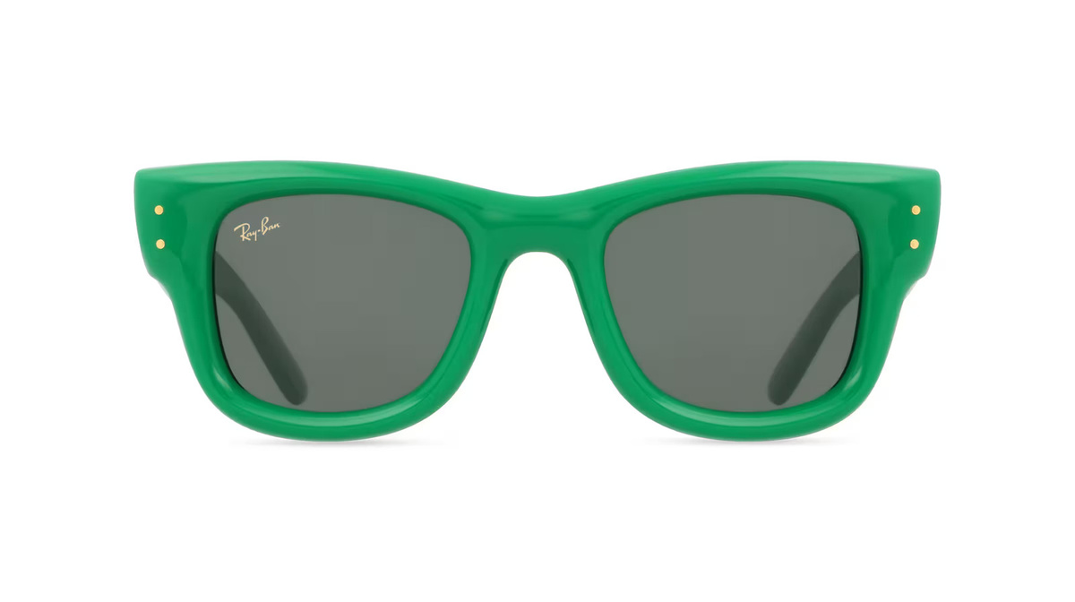 Ray-Ban RB4940 Sonnenbrille, Vollrand, quadratisch, Kunststoff, Unisex, grün, grau - Bild 1