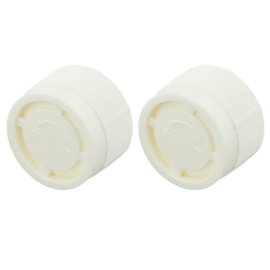 VIBRATITE 2er Set Thermostat-Einstellkappen aus Kunststoff in Weiß, M30x1,5 für Heizkörper-Thermostate zur Temperaturregulierung - Bild 3
