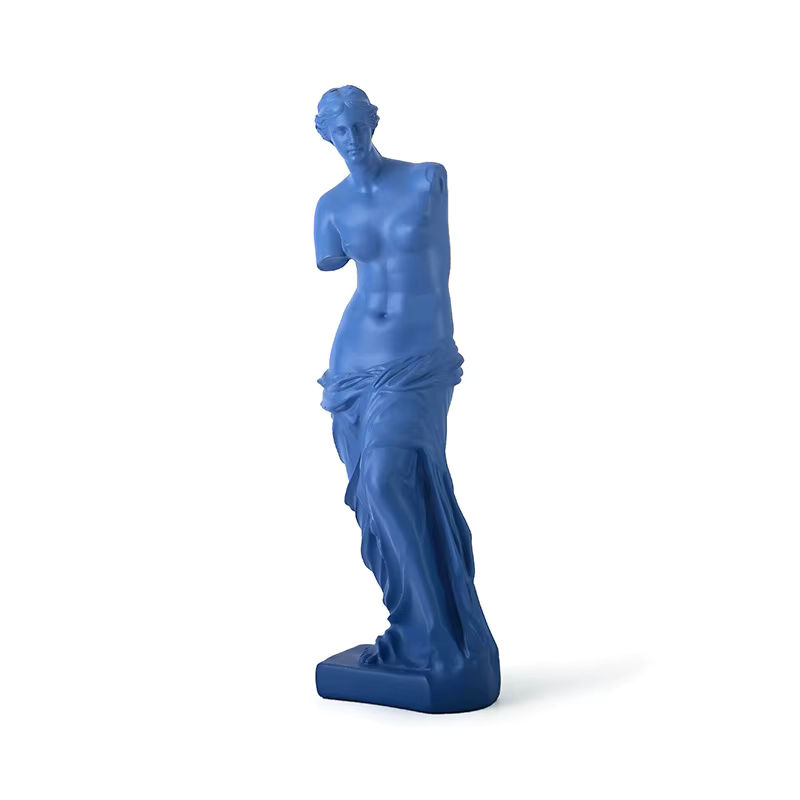 Venus Figur Statue im nordischen Stil aus Kunstharz, Skulptur für Büro und Home Dekoration, Weiß/Mehrfarbig, Höhe: 27,94 cm - Bild 4