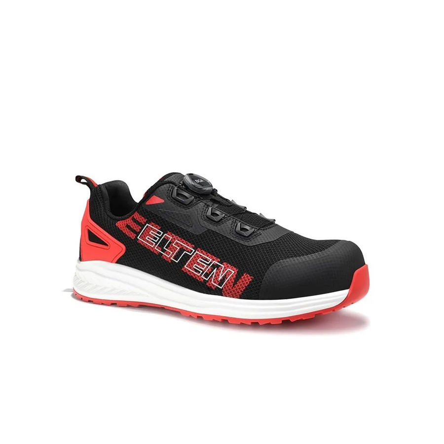 Elten Sicherheitshalbschuh BATIS BOA in Black Red, Low ESD S1P, Größe 44 - Bild 2