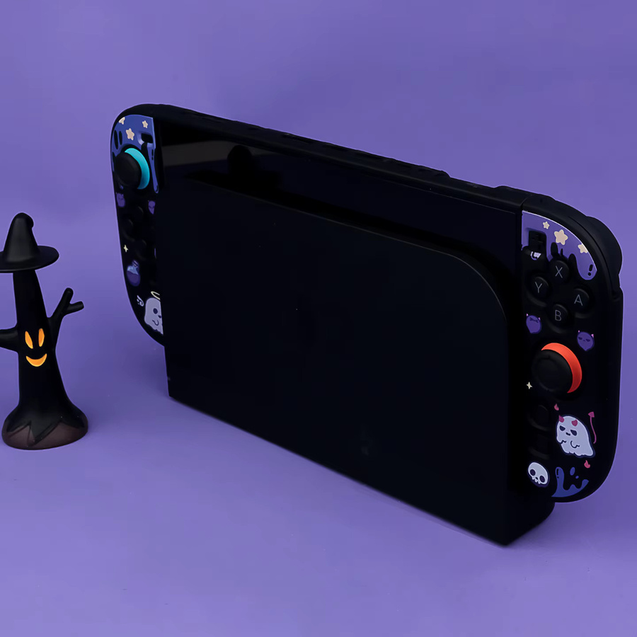 LISM Ghost Schutzhülle für Nintendo Switch, OLED und Switch 2 mit abnehmbarer Hartschale und Joy-Con-Abdeckungen - Bild 3
