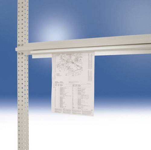 Manuflex Dokumenten-Leiste ZB3595 in Weiß, B/H/T: 100 x 5,5 x 2,2 cm - Bild 1