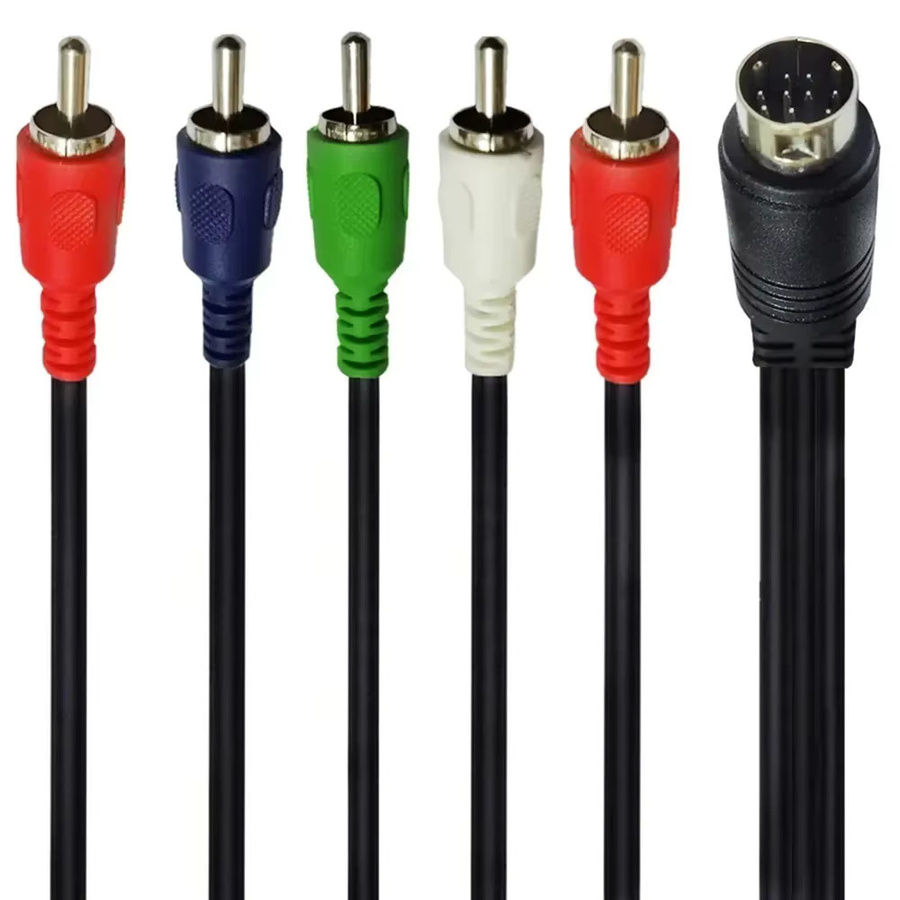 BSN Mini-DIN 10-poliges auf RCA Audio- und Video-Kabel für Fernseher und Empfänger, Länge: 1,8 m - Bild 5