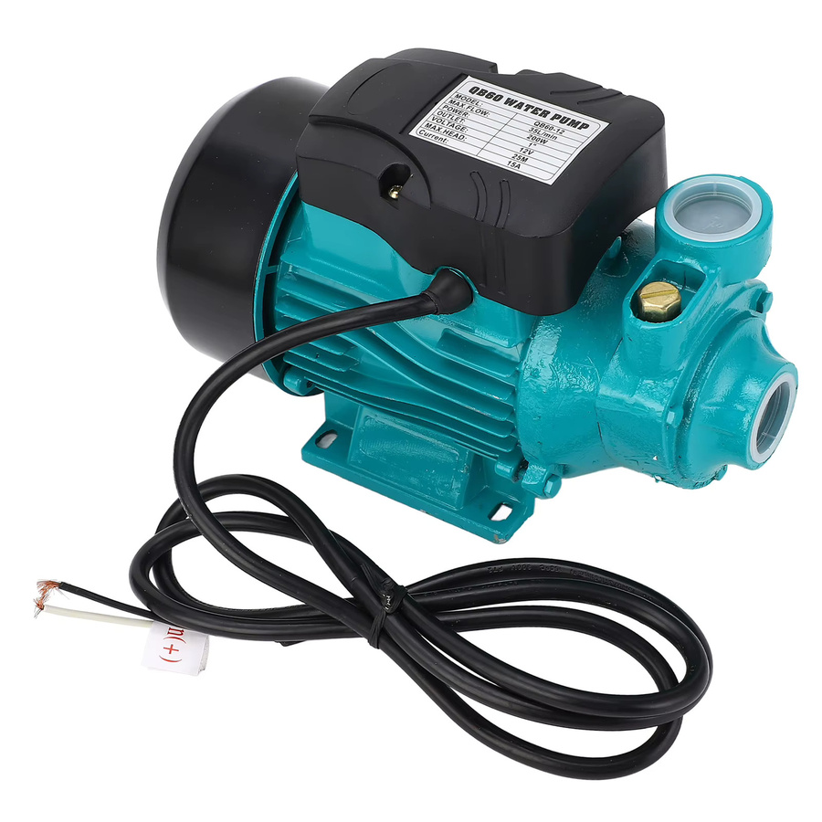 Aramox Solar DC Wirbelpumpe 200W mit 3200 U/min, 35 lpm Durchfluss und 25m Förderhöhe, 12V/24V selbstansaugend - Bild 2