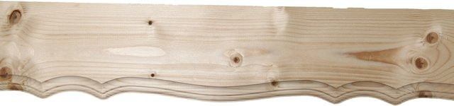 Dieda Zierblende aus Fichte, B/H/T: 19,0 cm x 250,0 cm x 1,9 cm - Bild 1