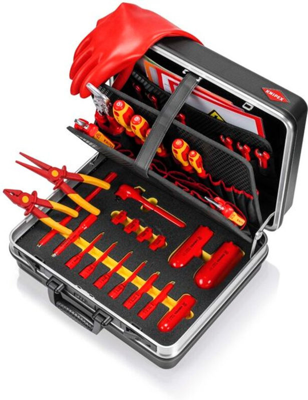 Knipex Werkzeugkoffer Basic E-Mobilität 00 21 05 EV, 34-teiliges Werkzeug-Set, B/H/T: 41,0 x 20,0 x 46,5 cm - Bild 2
