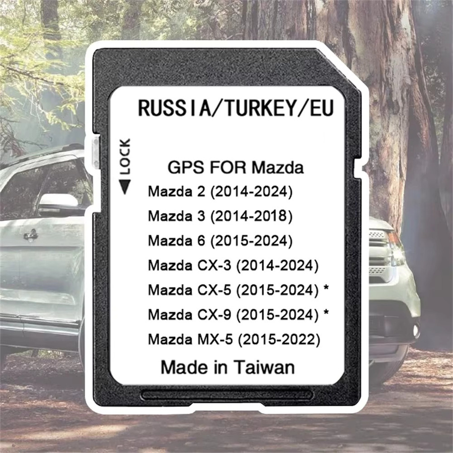 AOLAISTAR GPS SD-Karte für Mazda 2 3 6 CX3 CX5 CX9 MX5 mit EU-Navigationskarten Update 2024-Version in Schwarz - Bild 6