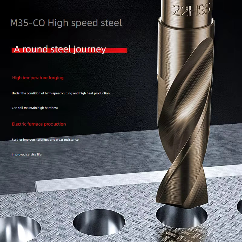 M35-CO HSS Cobalt Spiralbohrer mit reduziertem Schaft für Edelstahl und Metall, Durchmesser: 13,5 bis 30 mm, Schaftdurchmesser: 12,7 mm (1/2 Zoll) - Bild 5