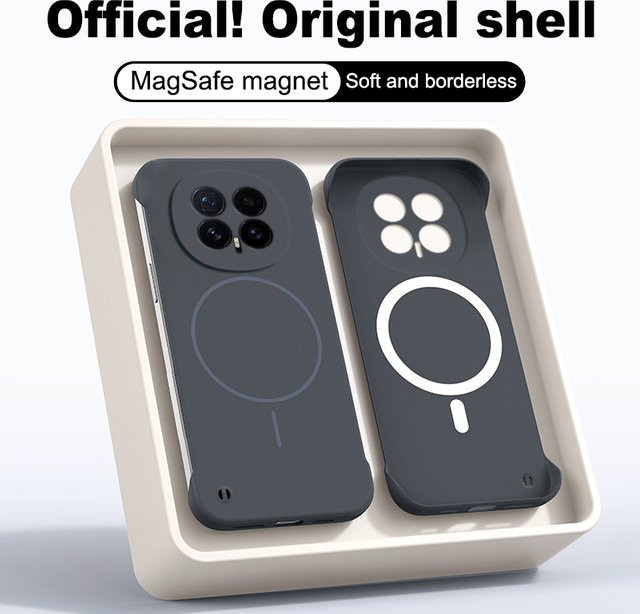 Ultradünnes magnetisches Gehäuse für Honor Magic 8 7 6 5 Pro X9C X9D in Weiß mit Magsafe-Kompatibilität - Bild 1