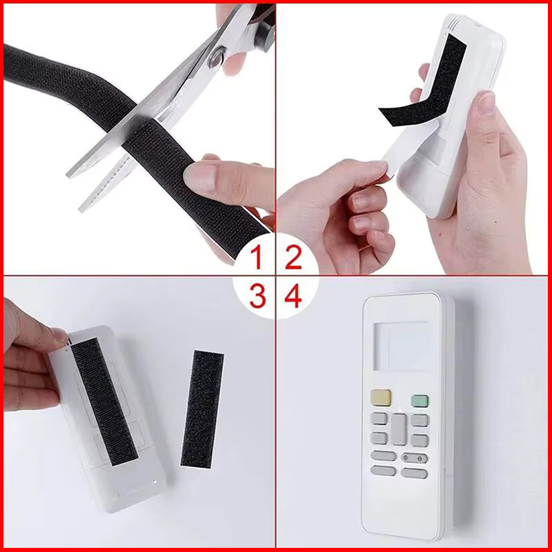 Selbstklebendes Klettverschlussband aus Nylon in Schwarz oder Weiß, Breite: 20 mm, 25 mm, 30 mm oder 50 mm - Bild 4
