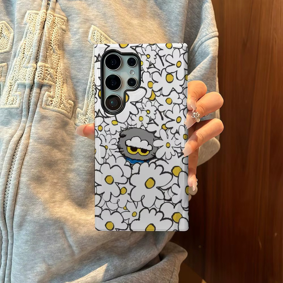 Luxus Z-ZO Freunde Handyhülle mit Doppelschicht-Abdeckung für Samsung Galaxy S25 S24 Ultra S23 S22 S21 A56 A36 A26 A16 in Weiß und Multicolour - Bild 2