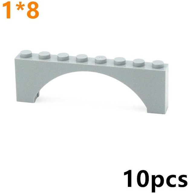Yiran toy MOC Steine Bogen 1x8x2 Bausteine, Zubehör, ab 3 Jahren - Bild 1