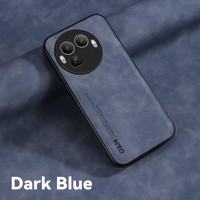 Magnetische Nubuk-Lederhülle für Realme GT 8 Pro Stoßfeste Schutzhülle - Bild 1