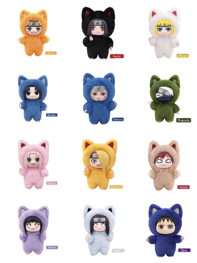 EAKI Naruto Katzen-Paradies, Plüsch-Serie, Blindbox, Anime-Figur - Bild 3