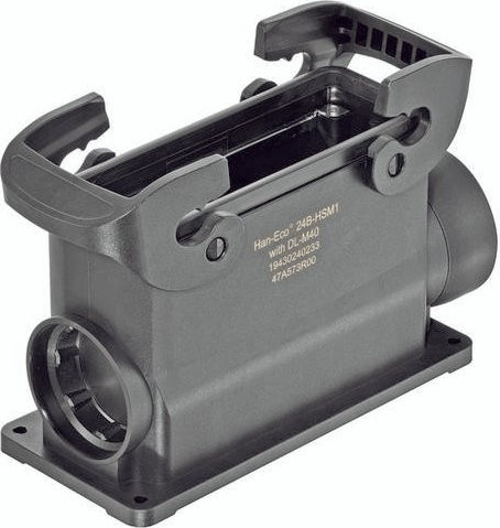 HARTING Sockelgehäuse 19 43 024 0233 19430240233 aus Kunststoff in Schwarz - Bild 1
