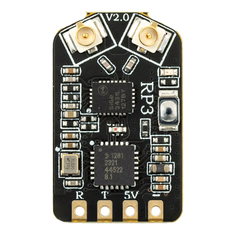 RadioMaster RP3 V2 ExpressLRS 2,4 GHz Nano-Empfänger in Schwarz mit integriertem TCXO ELRS für Whoops-Drohnen und feste Flügel - Bild 2