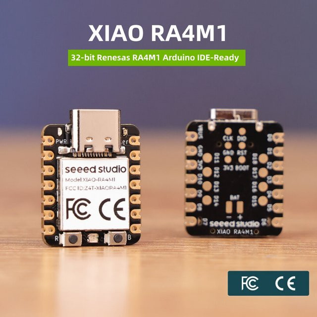 Arduino UNO XIAO RA4M1 Dev-Board mit 32-Bit Renesas RA4M1, 19 GPIOs, RGB-LED, CAN BUS und USB-C in Schwarz und Multicolour - Bild 1