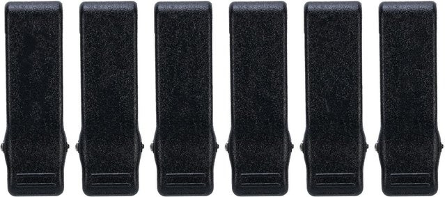 6 Stück Funkgeräte Gürtelclip Ersatz aus Schwerlast Kunststoff in Schwarz von DIYelecs für GP88 GP88S GP2000 GP300 LTS2000 GTX800 - Bild 1