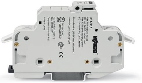 WAGO 811-316 Sicherungshalter in Grau und Weiß, 12 Stück - Bild 1
