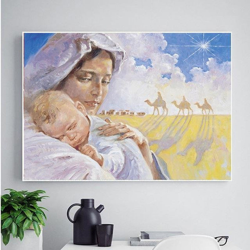 FIYO Diamond Painting 5D DIY Set als Kreuzstich Stickerei zur Innendekoration, mehrfarbig, quadratisch, B: 20 cm x H: 30 cm - Bild 1