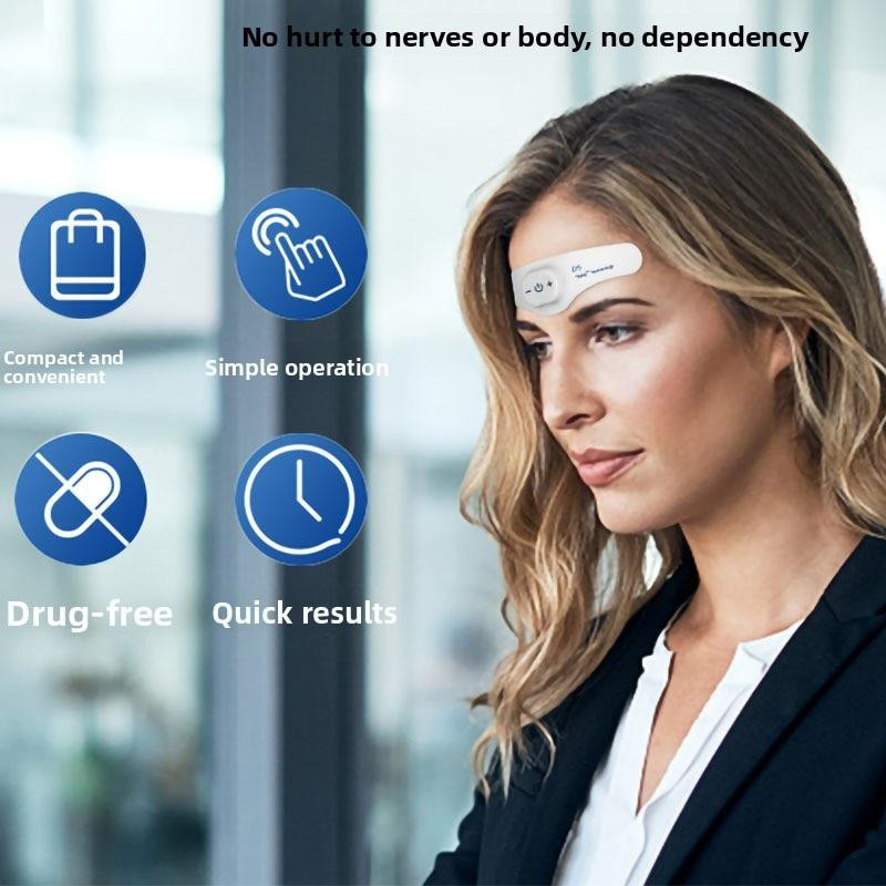 Honest Finds Intelligentes Schlaf-Stirnband mit Niederfrequenz-Puls-Therapie zur Entspannung und Linderung von Schlaflosigkeit in Weiß - Bild 2