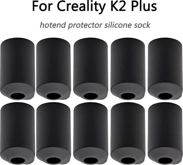 Creality Silikonsocken für K2 Plus Hotend und Hi Combo, schwarze Schutzhülle für den beheizten Block - Bild 1