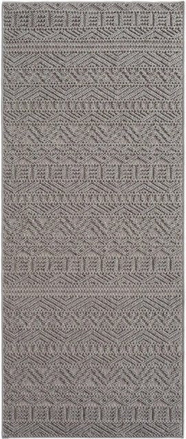 Ayyildiz Flachgewebeteppich Helix Silber mit modernem Design, Breite: 80 cm, Länge: 250 cm - Bild 1