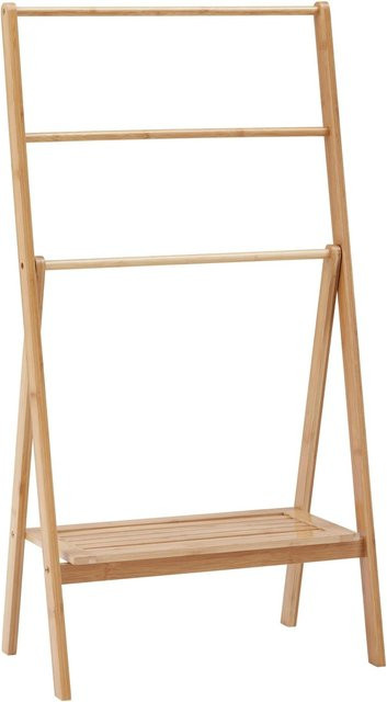 Bessagi Home Handtuchhalter Bonny aus Bambus in Beige, freistehend, Höhe: 100 cm, Breite: 53 cm, Tiefe: 30 cm - Bild 1