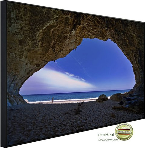 papermoon Infrarotheizung EcoHeat Höhle Cala Luna Sardinien mit App-Steuerung und Überhitzungsschutz, bunt, Matt-Effekt - Bild 1