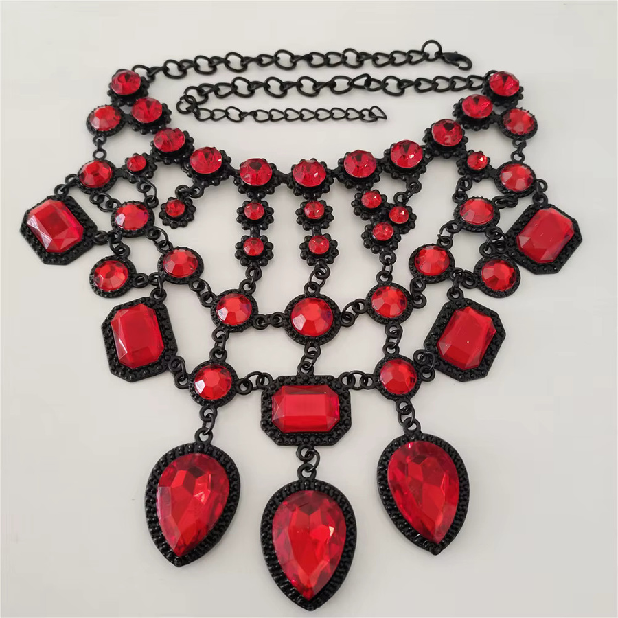 PPG&PGG Schmuckset, Halskette und Ohrringe, Acryl, Kristall, Bunt, Damen - Bild 1