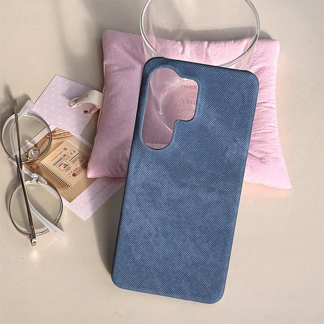 Samsung Handyhülle im Cowboy Jeans Denim Design für Galaxy S26 S25 Ultra S24 S23 S22 in Blau - Bild 1