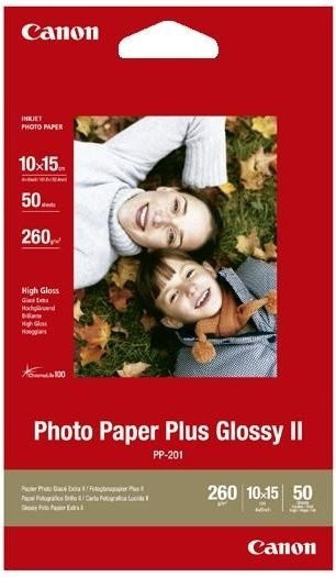 Canon Fotopapier Plus Glossy II PP-201, 265 g/m², 50 Blatt, 10 x 15 cm - Bild 2