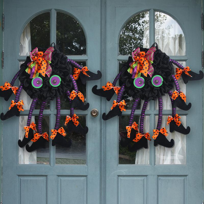 Yiran Furniture Halloween Spinne Türhänger aus Textil in Multicolour zur festlichen Dekoration - Bild 4