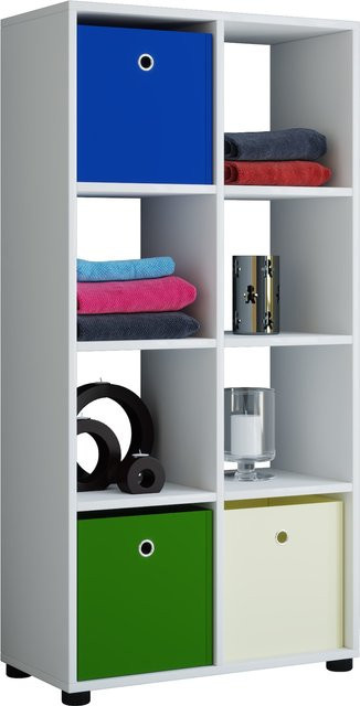 VCM Holzregal Benas stehend mit Holzstruktur-Nachbildung, H x B x T: 123 x 60 x 30 cm - Bild 1