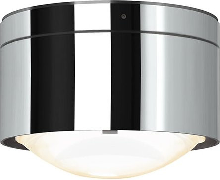 Top Light Puk! 120 One Avantgarde LED-Deckenleuchte in Chrom mit mattem Glaseinsatz und warmweißem Licht (2700K) - Bild 1