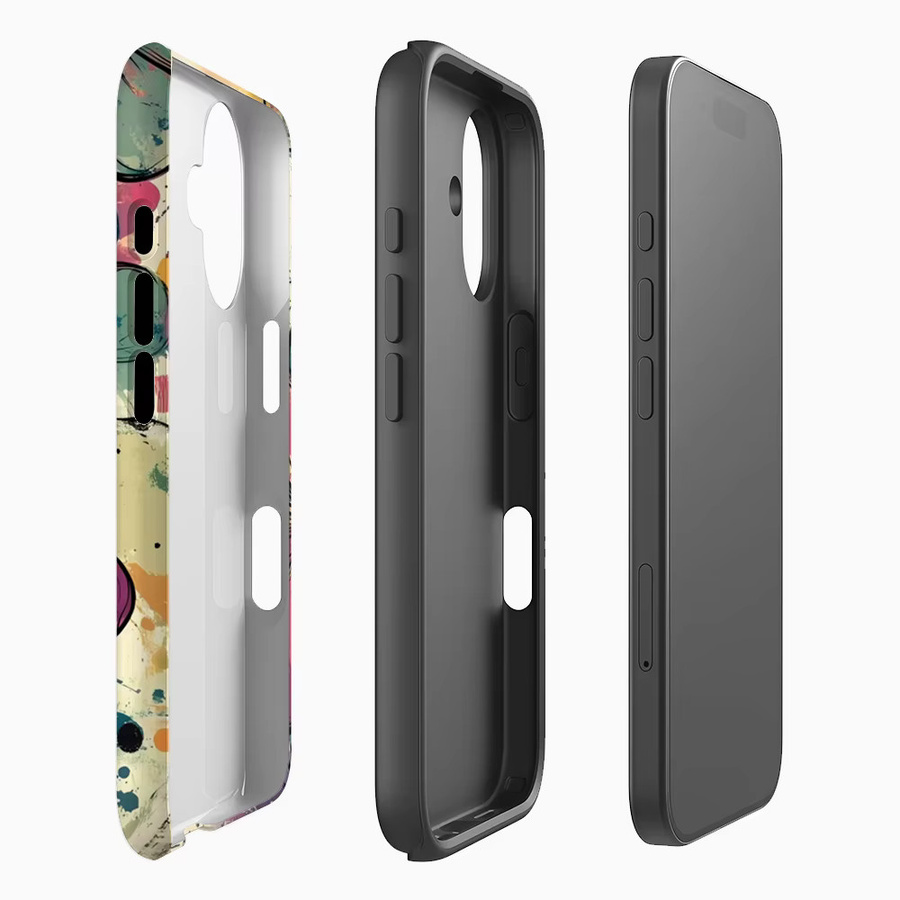 Vibrant Blooms Handyhülle für iPhone 17 16 15 14 13 12 11 Pro Max Plus mit doppelschichtiger Rückseite in Multicolour - Bild 2