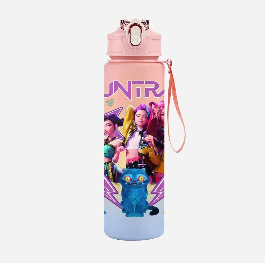 CRAZY FLY HS1 Trinkflasche mit Seil in Multicolour für Outdoor und unterwegs - Bild 1