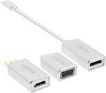 InLine USB Display Konverter Set 6-in-1, USB Typ-C auf DisplayPort, HDMI und VGA, 4K2K, Farbe: Silber, Länge: 0,2 m - Bild 1